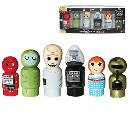 The Twilight Zone Pin Mate Wooden Figure Set of 6 - Convention Exclusive