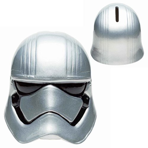 New Zak Designs Star Wars Captain Phasma Helmet Ceramic Piggy Bank 4" Coin Bank 