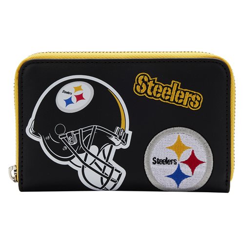 NFL Pittsburgh Steelers Patches Zip-Around Wallet