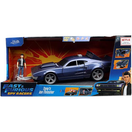 Fast and Furious Spy Racers Ion Motors Thresher 1:16 Scale Die-Cast Metal Vehicle with Tony Figure