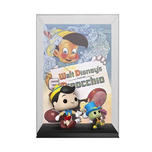 Disney 100 Pinocchio and Jiminy Cricket Pop! Movie Poster with Case