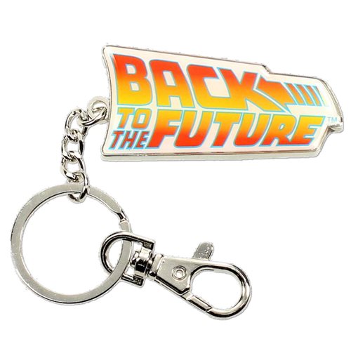 Back to the Future Logo Keychain