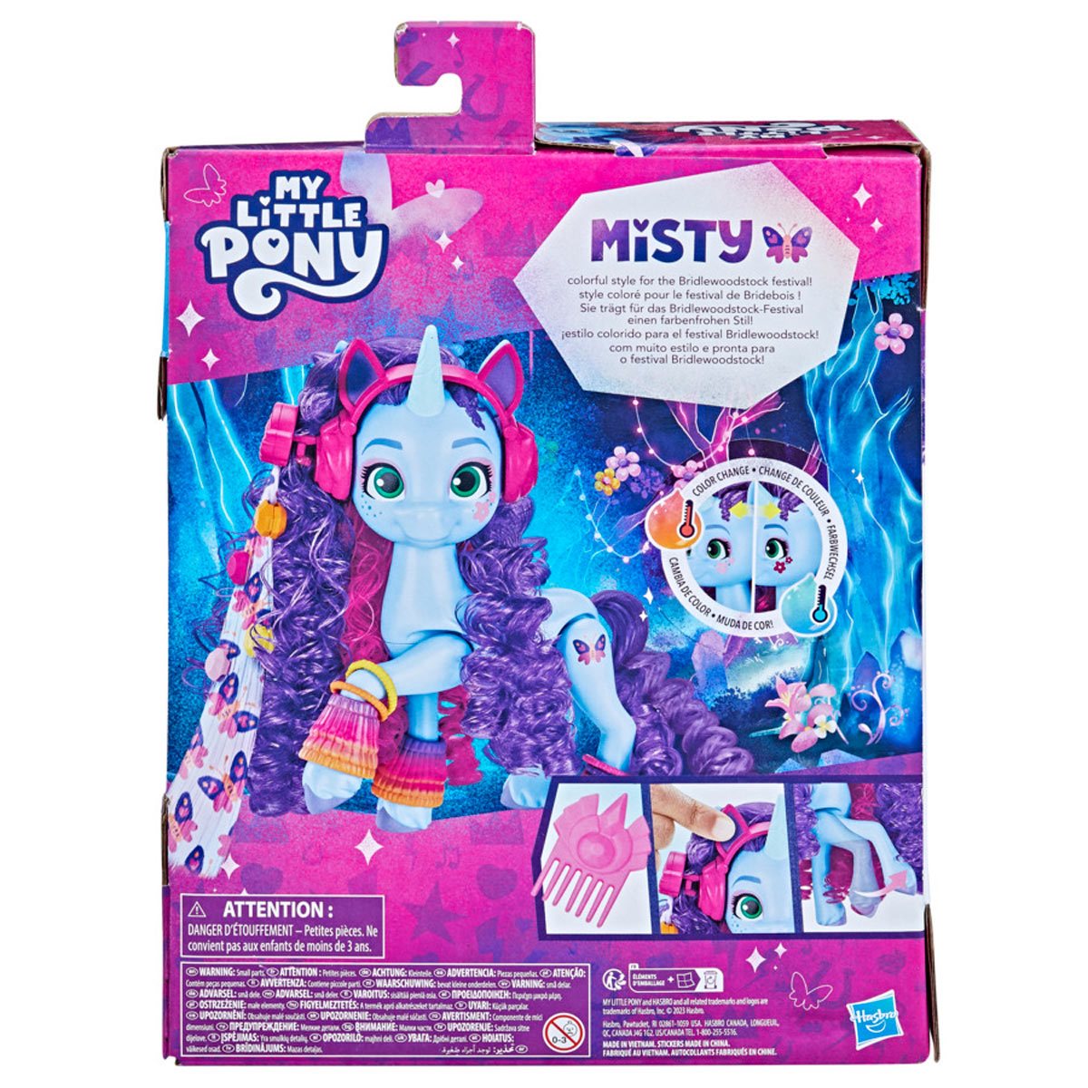 My Little Pony Toys Misty Brightdawn Cutie Mark Magic, 3-Inch Pony Doll