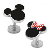 Mickey Mouse and Minnie Mouse Cufflinks