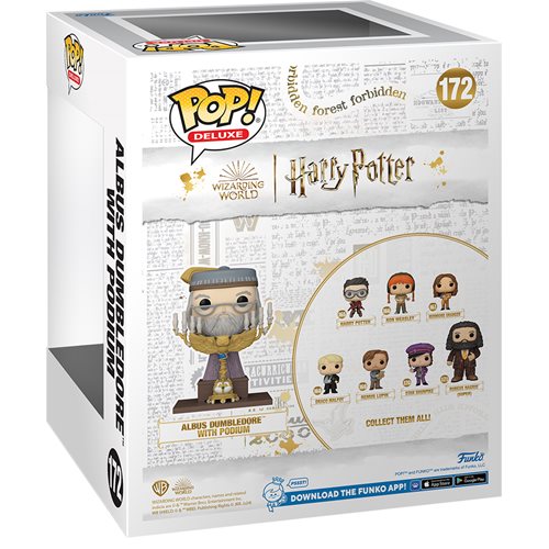 Harry Potter & the Prisoner of Azkaban Dumbledore with Podium Deluxe Funko Pop! Vinyl Figure