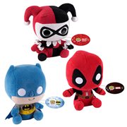 Batman Deadpool and Harley Regular Pop! Plush Set