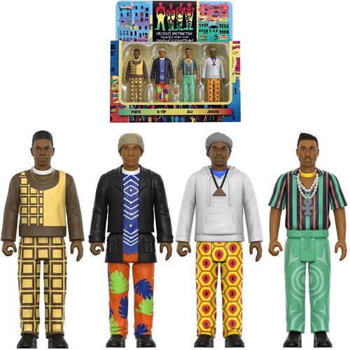 A Tribe Called Quest People's Instinctive Travels and the Paths of Rhythm 3 3/4-Inch ReAction Figures 4-Pack