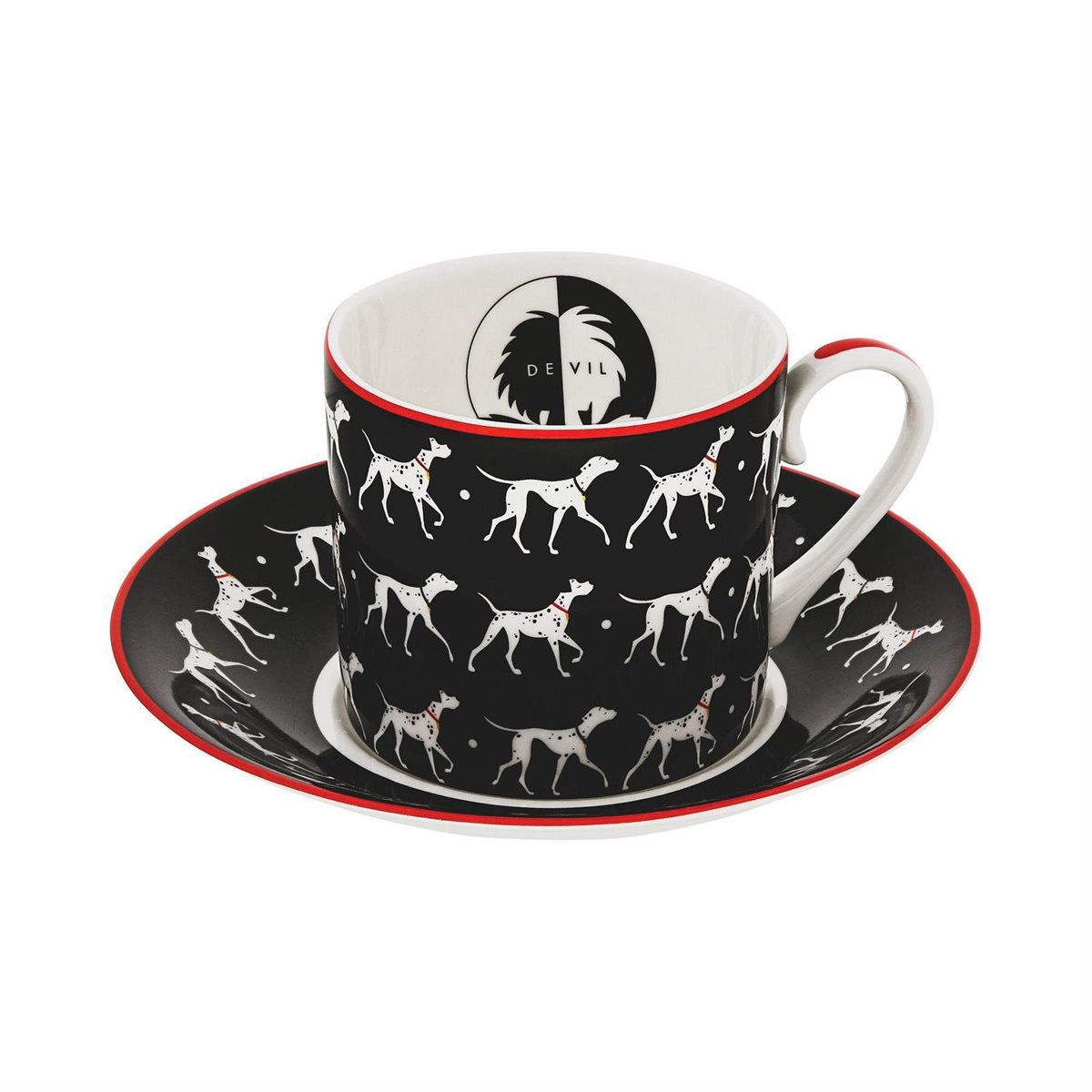 English Ladies Disney 101 Dalmatians Cup & Saucer Set