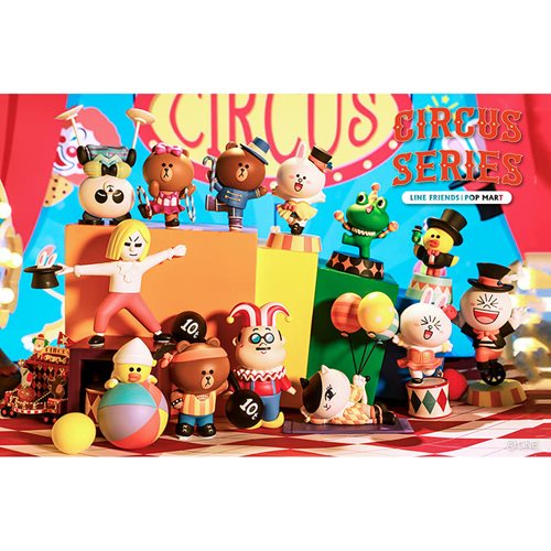 Line Friends Circus Series Blind-Box Vinyl Figure Case