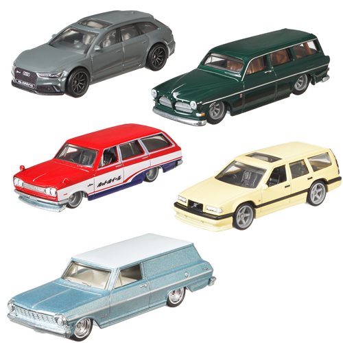 Hot Wheels Car Culture Fast Wagons Mix 2 Vehicle Case of 10