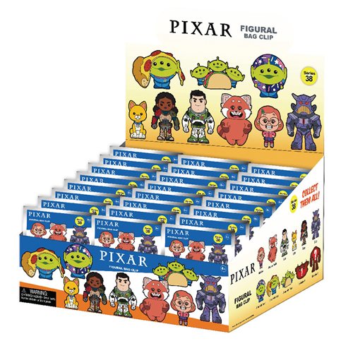 Pixar Collection Series 38 3D Foam Bag Clip Random 6-Pack