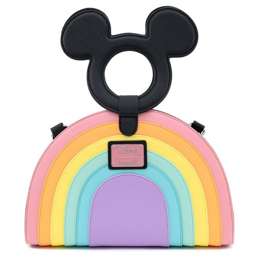 Disney Mickey Mouse Pastel Rainbow Crossbody Purse