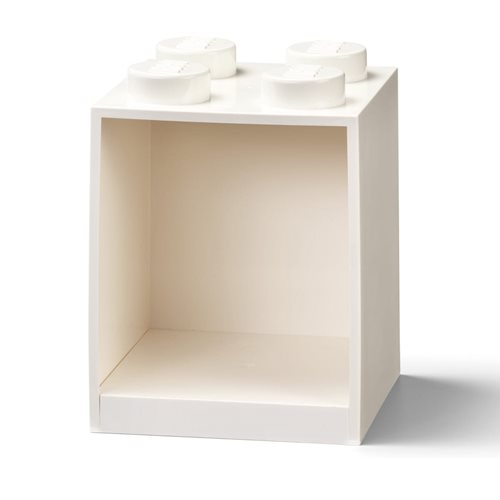 LEGO White 4 Knob Brick Shelf