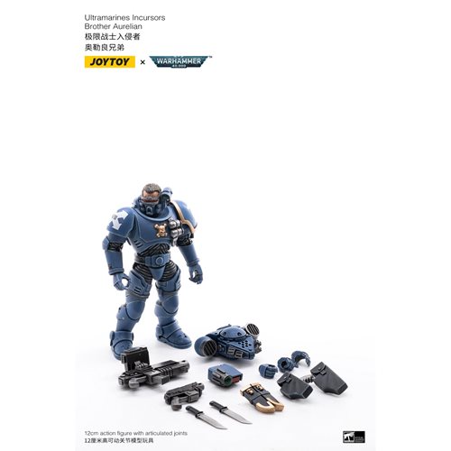 Joy Toy Warhammer 40,000 Ultramarines Incursors 1:18 Scale Action Figure 4-Pack