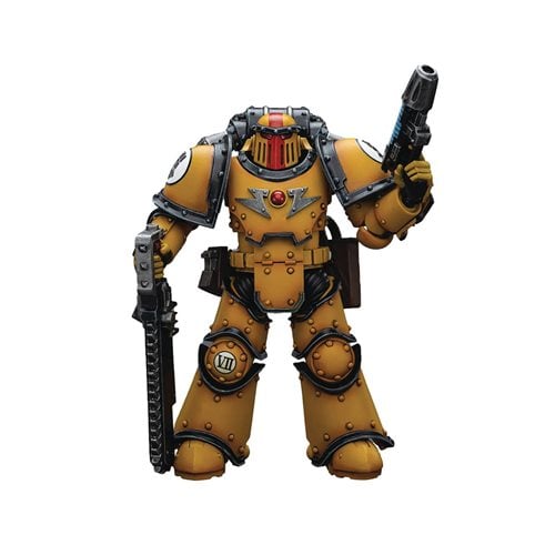 Joy Toy Warhammer 40,000 Imperial Fists Legion MkIII Despoiler Sergeant with Plasma Pistol 1:18 Scal