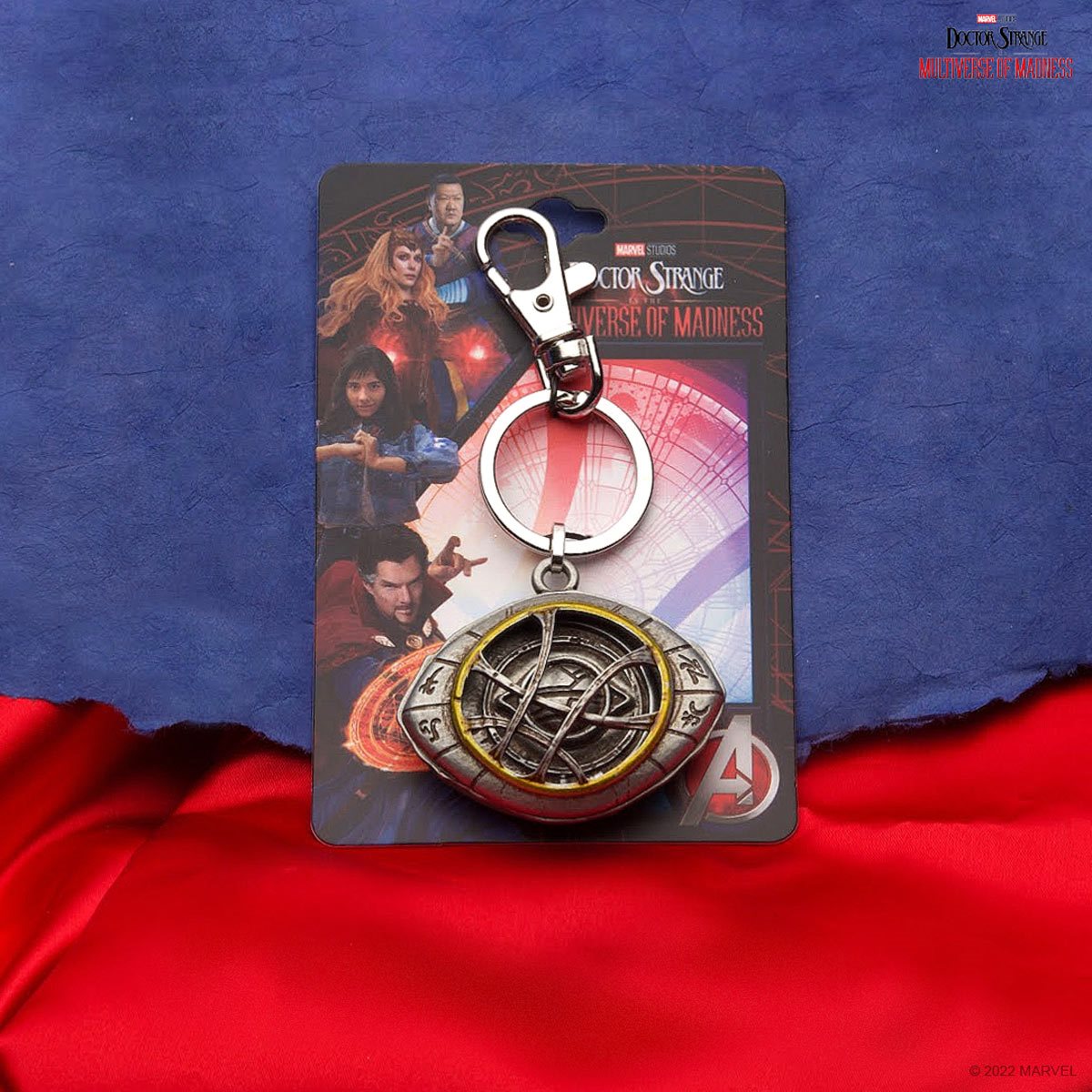 Metal Doctor strange eye of Agamotto keychain marvel keychains in Silver &  Golden color ( Combo Pack)