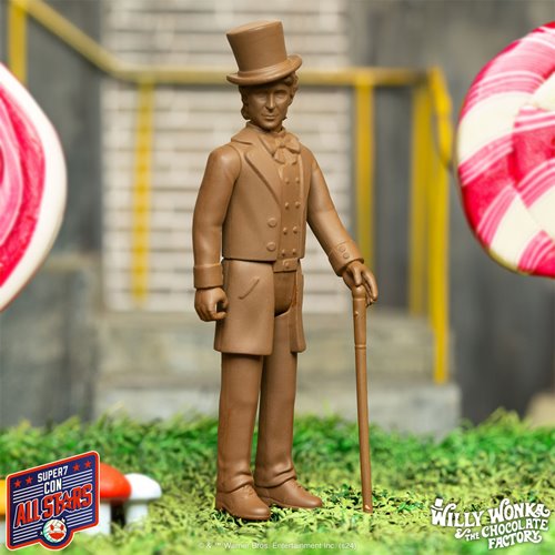 Willy Wonka and the Chocolate Factory Willy Wonka in Wonka Bar 3 3/4-Inch ReAction Figure - SDCC Exc
