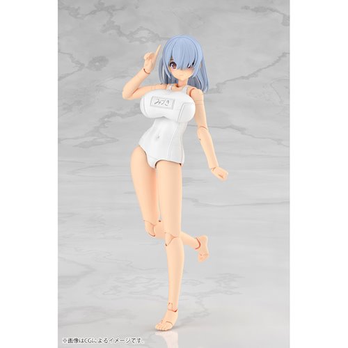 Frame Arms Girl Mizuki (School Swimsuits White Version) Model Kit