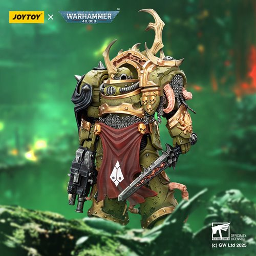Joy Toy Warhammer 40,000 Death Guard Blightlord Terminator 3 Combi-bolter and Bubotic Blade 1:18 Sca