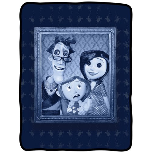 Coraline Family Portrait Fleece Blanket