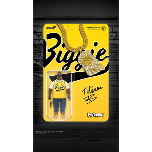 The Notorious B.I.G. (Yellow Jersey) 3 3/4-Inch ReAction Figure
