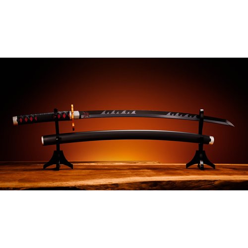 Demon Slayer Nichirin Sword Tanjiro Kamado Kyojuro Rengoku's Sword Guard Version Proplica Prop Repli