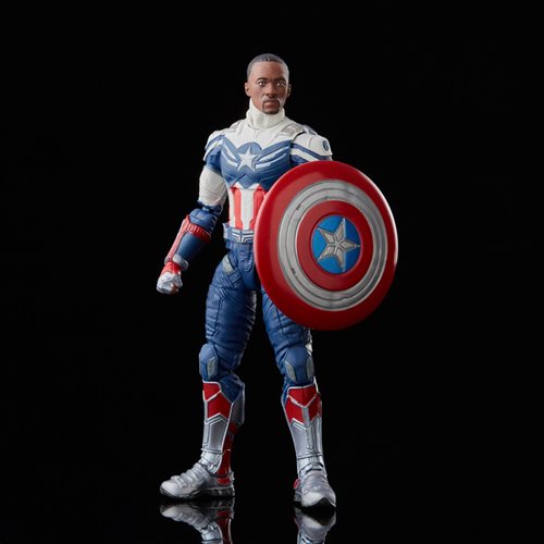 Avengers Marvel Legends 6-Inch Captain America Sam Wilson and Steve Rogers Action Figures 2-Pack