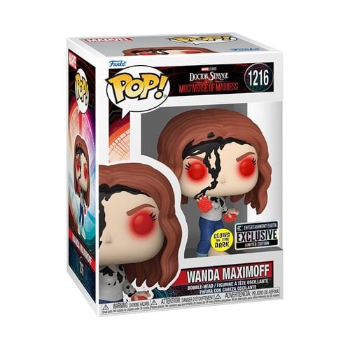 Doctor Strange in the Multiverse of Madness Wanda (Earth-838) Glow-in-the-Dark Pop! Vinyl Entertainment Earth Exclusive