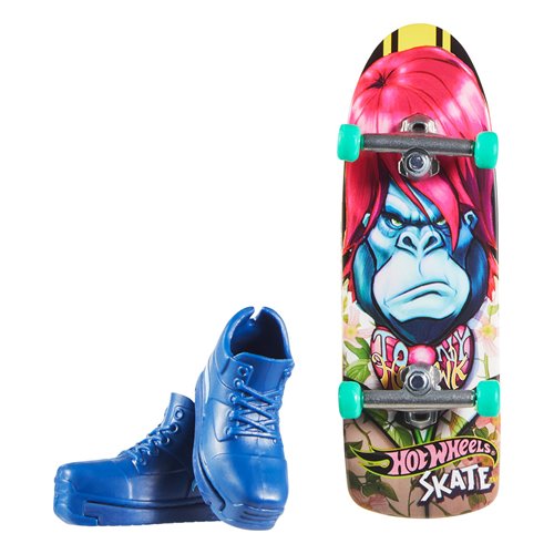 Mini Skateboard Hot Wheels Avec Chaussures Assorties – Multicolore, Modèle Aléatoire – Jouet Collection