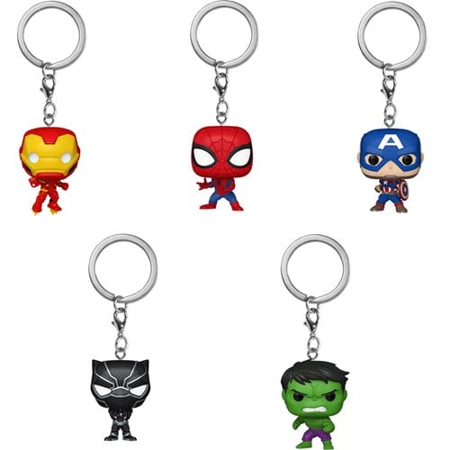 Marvel Comics Blind Funko Pocket Pop Key Chain - Random 4-Pack
