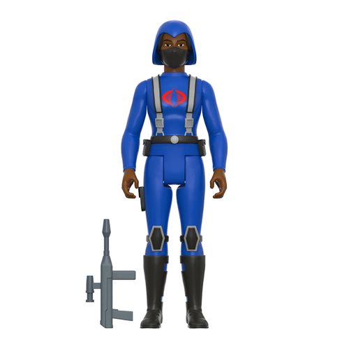 G.I. Joe Cobra Female Trooper Long Black Hair (Dark Brown)  3 3/4-Inch ReAction Figure
