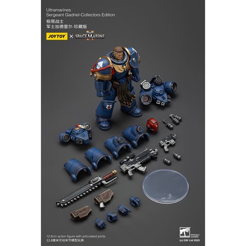 Joy Toy Warhammer Space Marine II Ultramarines Sergeant Gadriel Collectors Edition 1:18 Scale Action