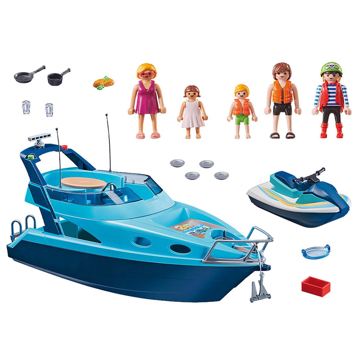 Plys dukke Forsendelse Ved navn Playmobil 70630 FunPark Yacht with Jet Ski