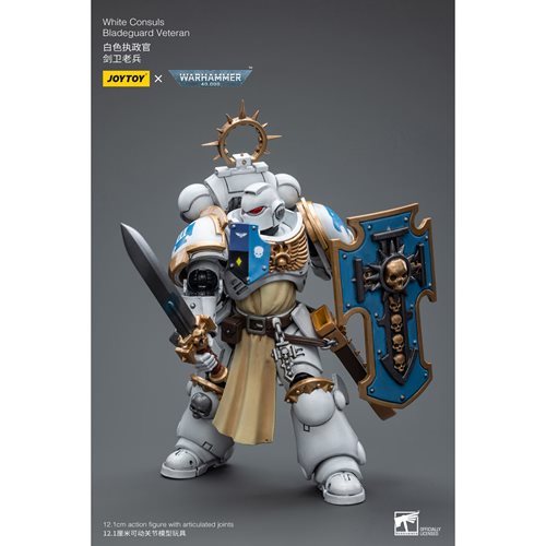 Joy Toy Warhammer 40,000 White Consuls Bladeguard Veteran 1:18 Scale Action Figure