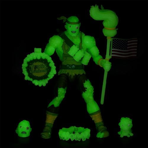 Toxic Crusaders Glow in the Dark Toxie Deluxe 6-Inch Action Figure - Entertainment Earth Exclusive