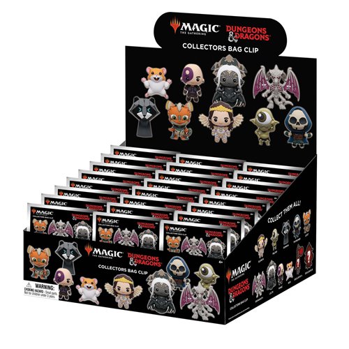 Wizards of the Coast x Magic: The Gathering 3D Foam Bag Clip Display Case of 24