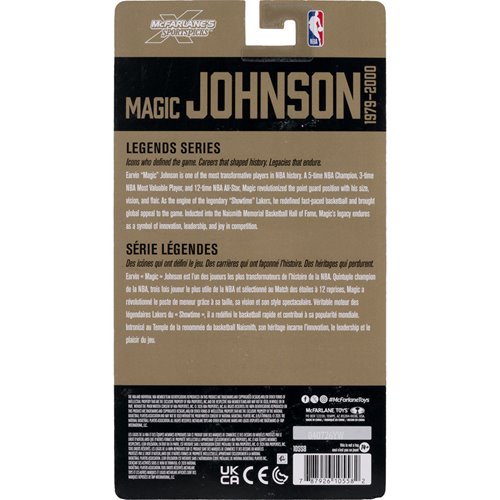 NBA McFarlane's SportsPicks Legends Series Magic Johnson Los Angeles Lakers 6-Inch Action Figure