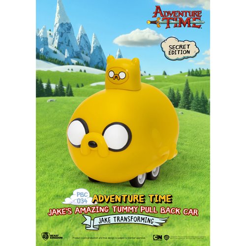 Adventure Time Jake's Amazing Tummy Pull Back Car Series PBC-034 Vehicle Blind Box Case of 6