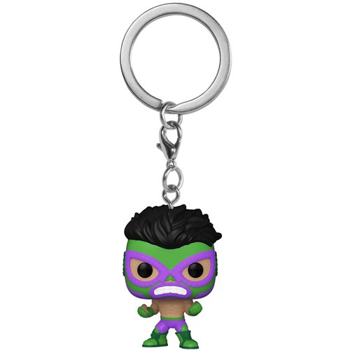 Marvel Luchadores El Furioso Hulk Pocket Pop! Key Chain