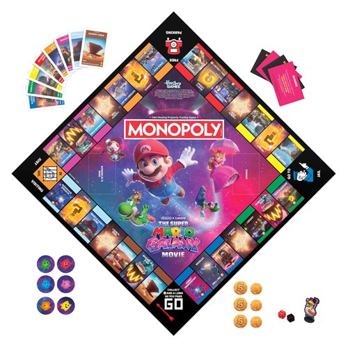 The Super Mario Galaxy Movie Edition Monopoly Board Game