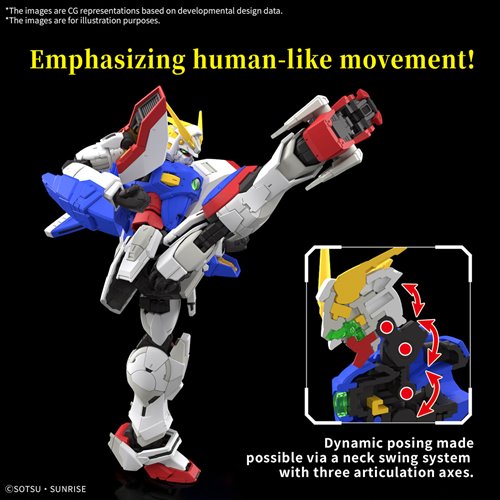 Mobile Fighter G Gundam Shining Gundam Real Grade 1:144 Scale Model Kit