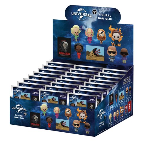 Universal Horror Series 5 3D Foam Bag Clip Random 6-Pack