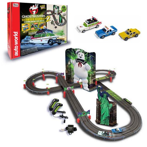 Ghostbusters 2016 Haunted Highway 2 Electric Racing Slot Car Playset