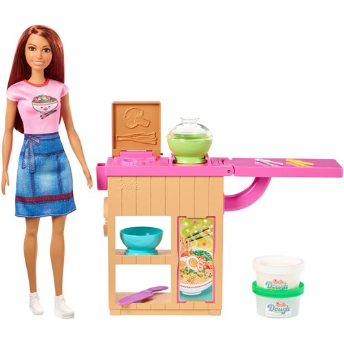 Barbie Noodle Maker Doll with Red Hair and Playset