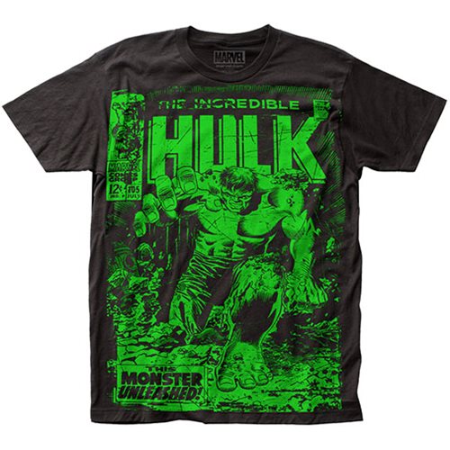 The Incredible Hulk Monster Unleashed Black T-Shirt