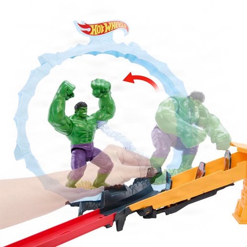 Spider-Man: Brand New Day Hot Wheels Superstar Speeders Spider-Man and Hulk Smashdown Track Set