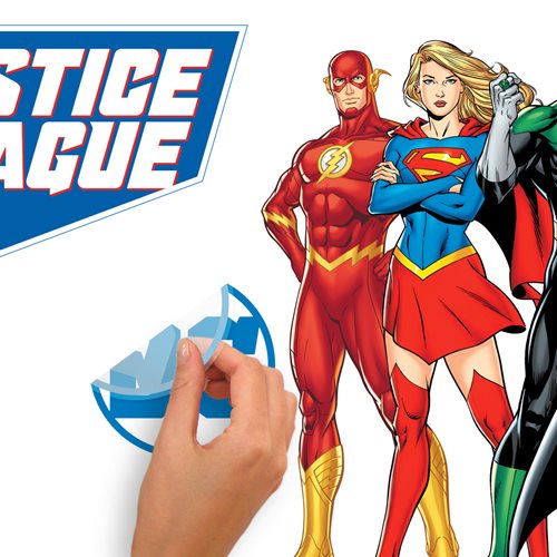Justice League Peel and Stick Giant Wall Decals with Alphabet