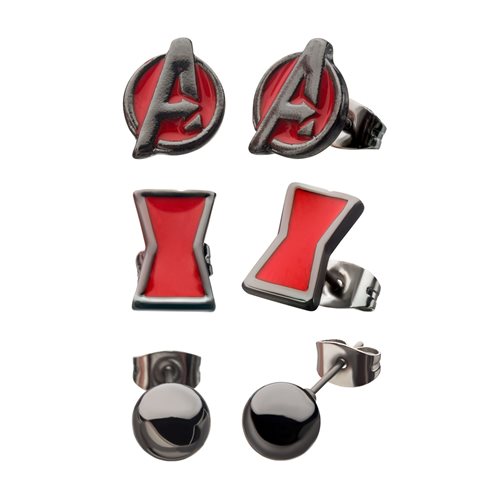 Black Widow 3-Piece Earrings Set