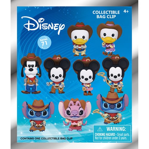 Disney Classic Western Series 71 3D Foam Bag Clip Display Case of 24
