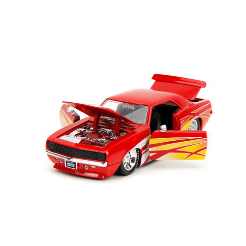 Bigtime Muscle 1969 Chevy Camaro Red 1:24 Scale Die-Cast Metal Vehicle